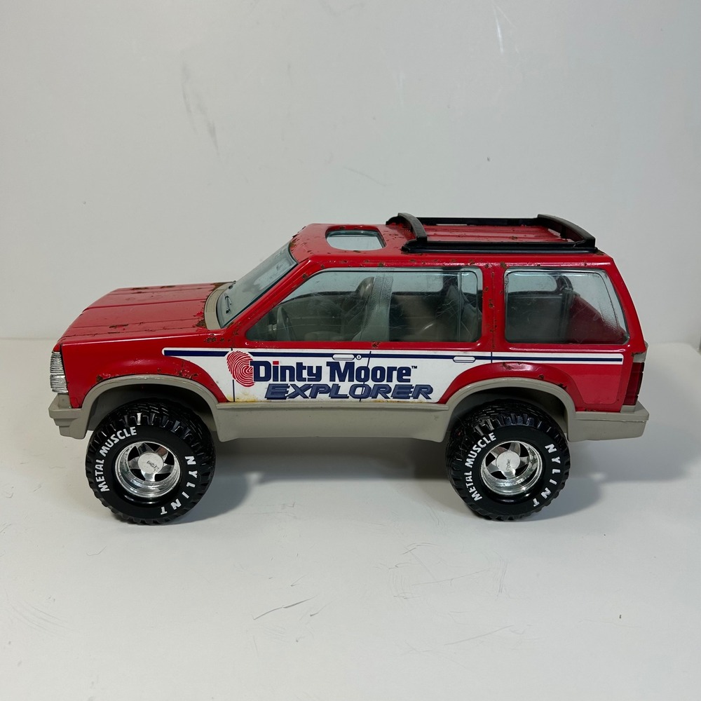 Vintage Nylint Dinty Moore Explorer SUV Metal Toy USA Rusty